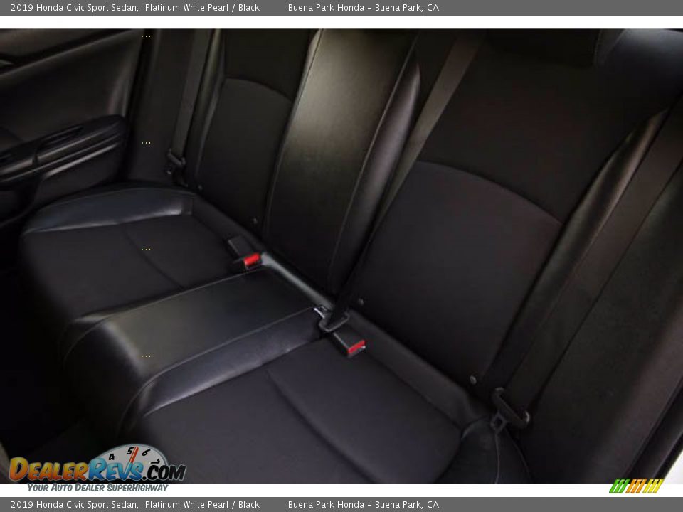 2019 Honda Civic Sport Sedan Platinum White Pearl / Black Photo #19