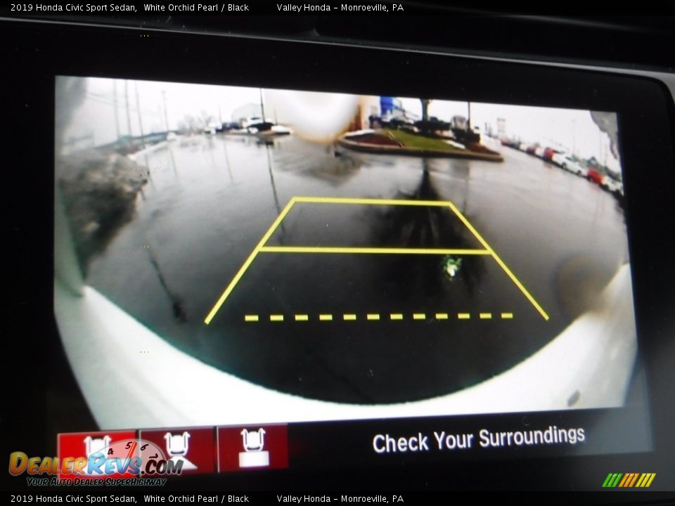 2019 Honda Civic Sport Sedan White Orchid Pearl / Black Photo #17