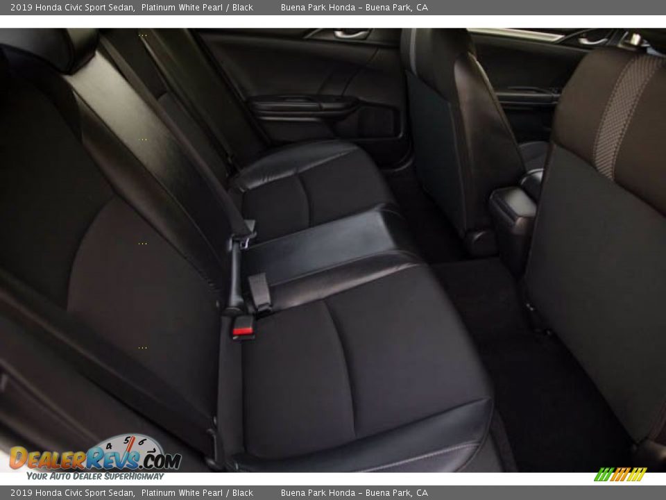 2019 Honda Civic Sport Sedan Platinum White Pearl / Black Photo #21