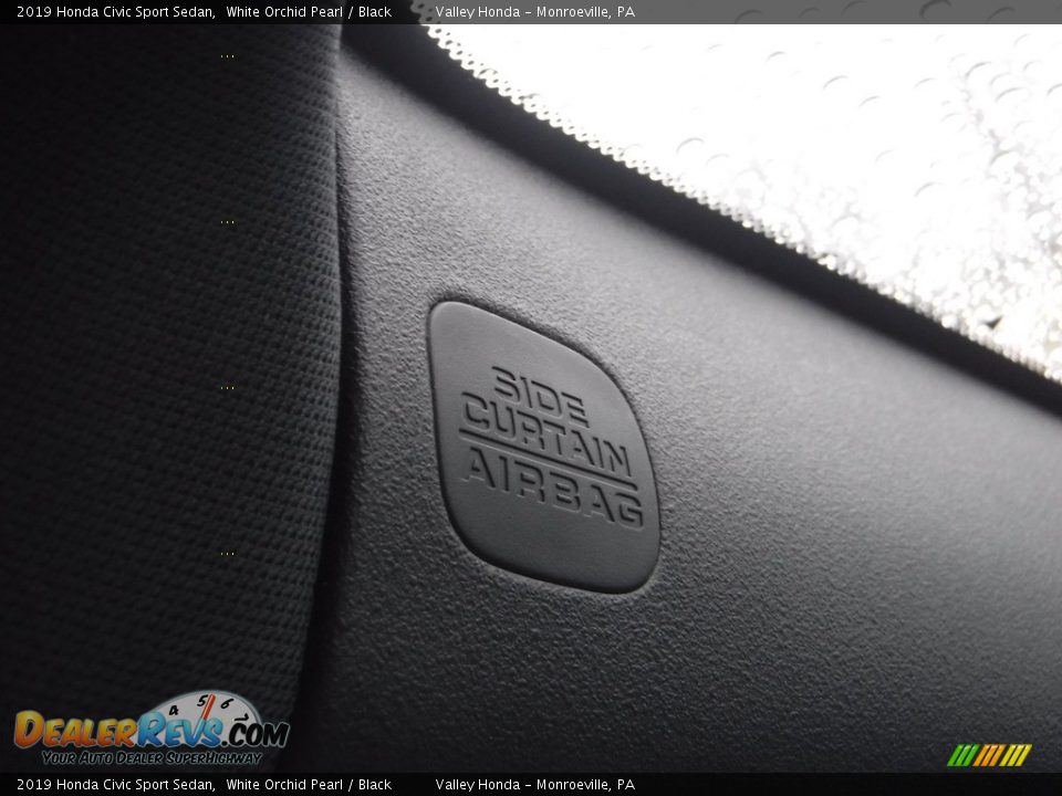 2019 Honda Civic Sport Sedan White Orchid Pearl / Black Photo #19