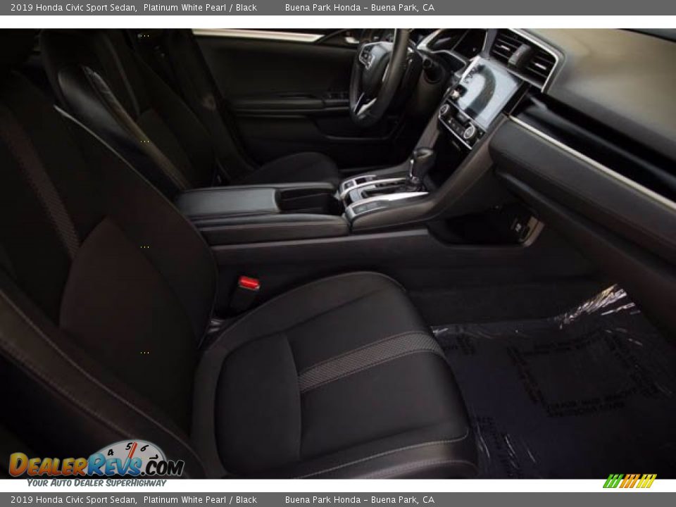 2019 Honda Civic Sport Sedan Platinum White Pearl / Black Photo #23