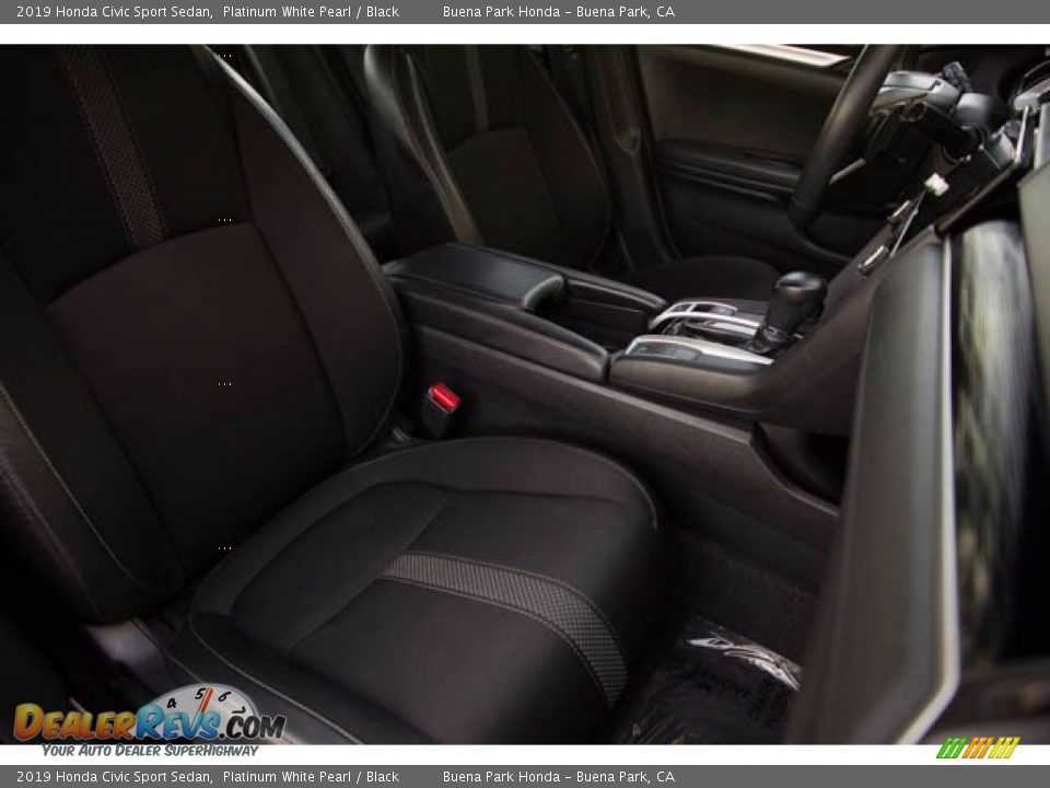 2019 Honda Civic Sport Sedan Platinum White Pearl / Black Photo #24