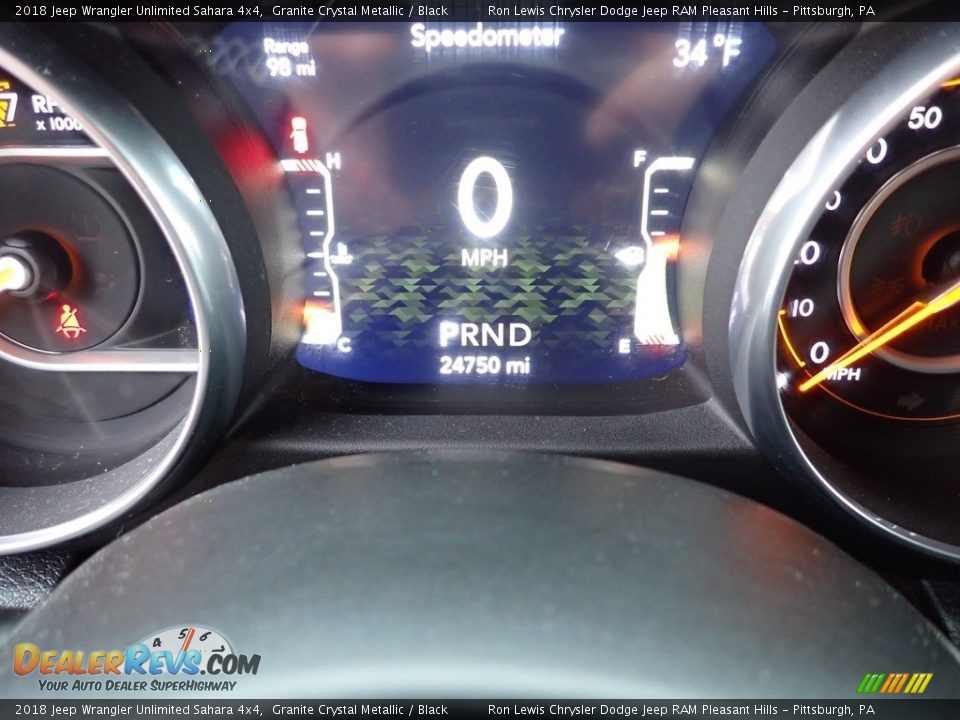 2018 Jeep Wrangler Unlimited Sahara 4x4 Granite Crystal Metallic / Black Photo #20