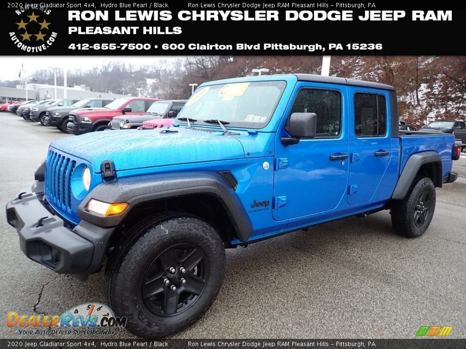 2020 Jeep Gladiator Sport 4x4 Hydro Blue Pearl / Black Photo #1