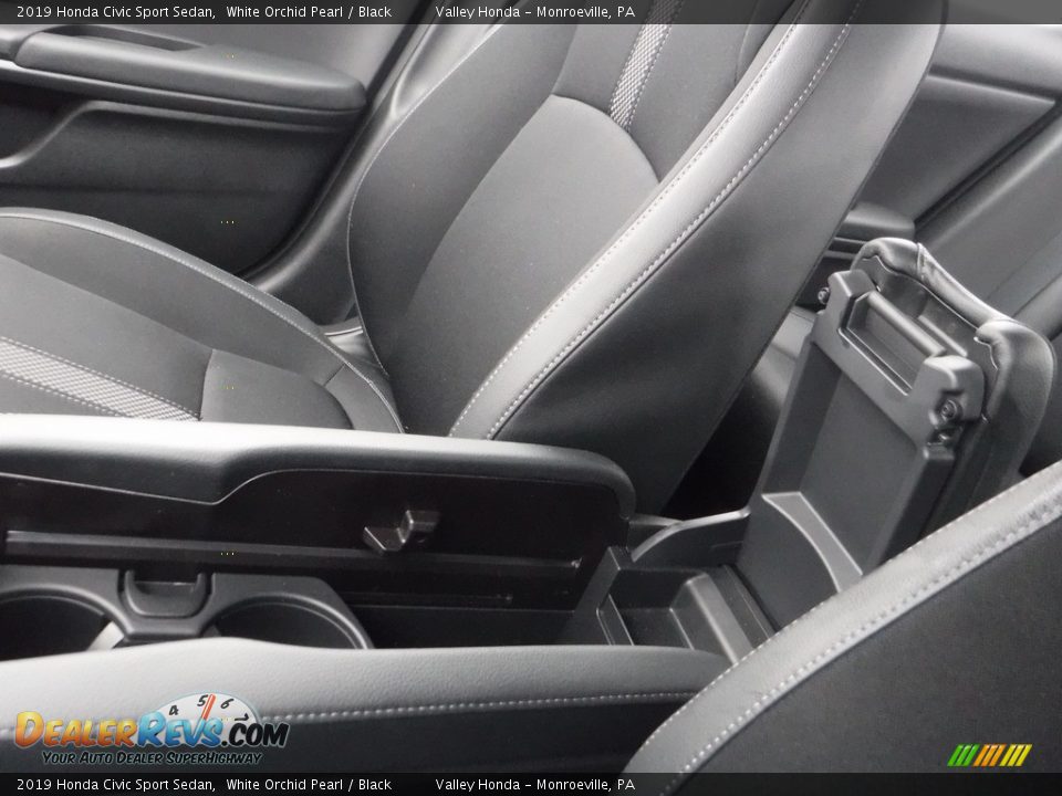 2019 Honda Civic Sport Sedan White Orchid Pearl / Black Photo #24