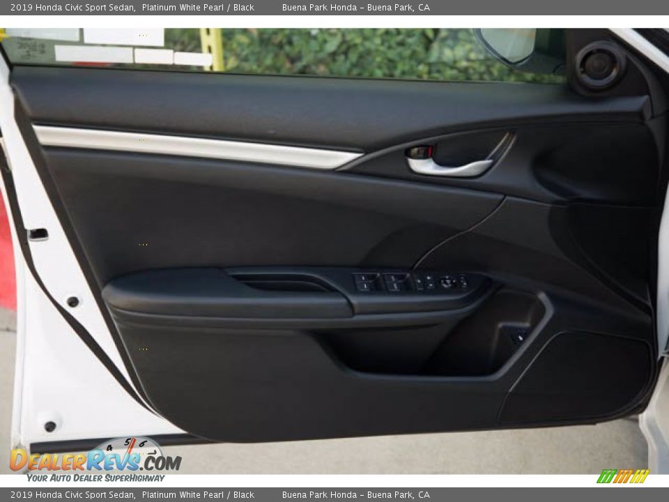 2019 Honda Civic Sport Sedan Platinum White Pearl / Black Photo #28
