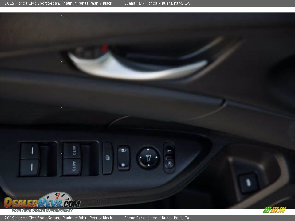 2019 Honda Civic Sport Sedan Platinum White Pearl / Black Photo #29