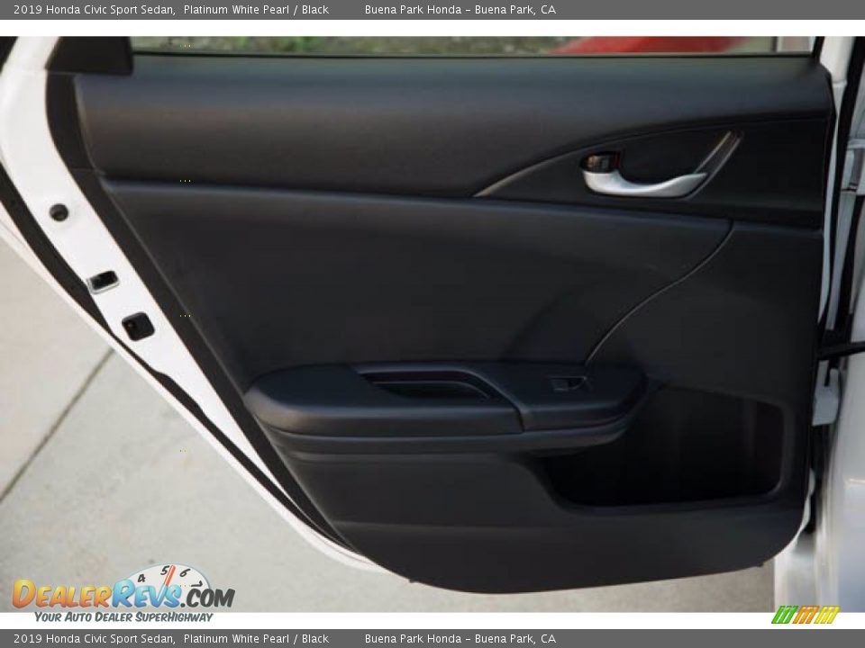 2019 Honda Civic Sport Sedan Platinum White Pearl / Black Photo #30