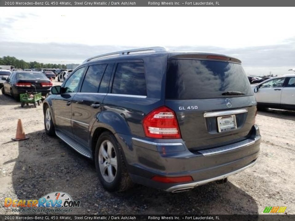 2010 Mercedes-Benz GL 450 4Matic Steel Grey Metallic / Dark Ash/Ash Photo #2