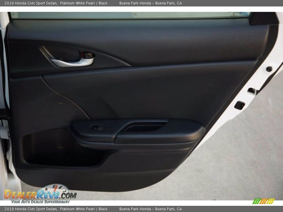 2019 Honda Civic Sport Sedan Platinum White Pearl / Black Photo #31