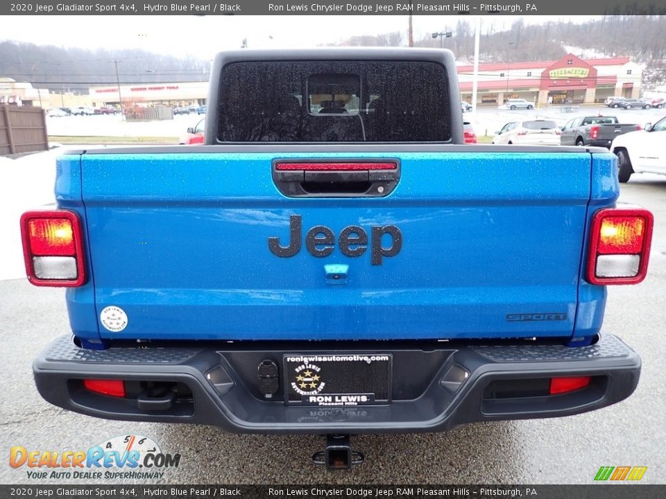 2020 Jeep Gladiator Sport 4x4 Hydro Blue Pearl / Black Photo #4