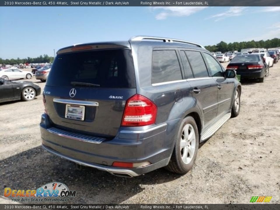 2010 Mercedes-Benz GL 450 4Matic Steel Grey Metallic / Dark Ash/Ash Photo #3