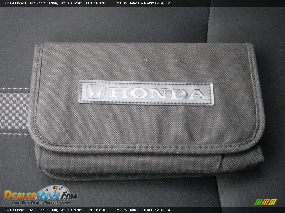 2019 Honda Civic Sport Sedan White Orchid Pearl / Black Photo #27