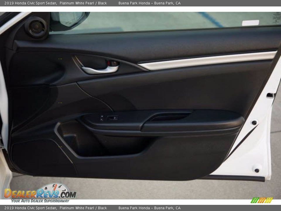 2019 Honda Civic Sport Sedan Platinum White Pearl / Black Photo #32