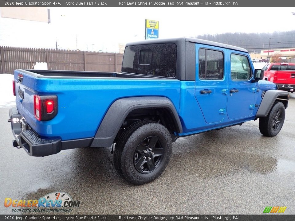 2020 Jeep Gladiator Sport 4x4 Hydro Blue Pearl / Black Photo #5