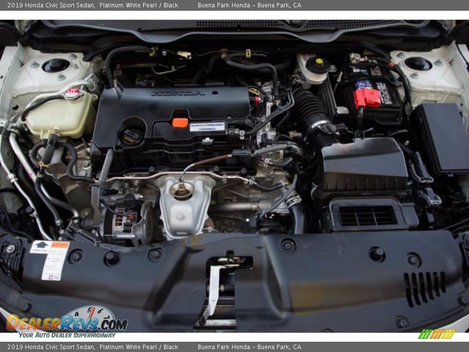 2019 Honda Civic Sport Sedan Platinum White Pearl / Black Photo #33