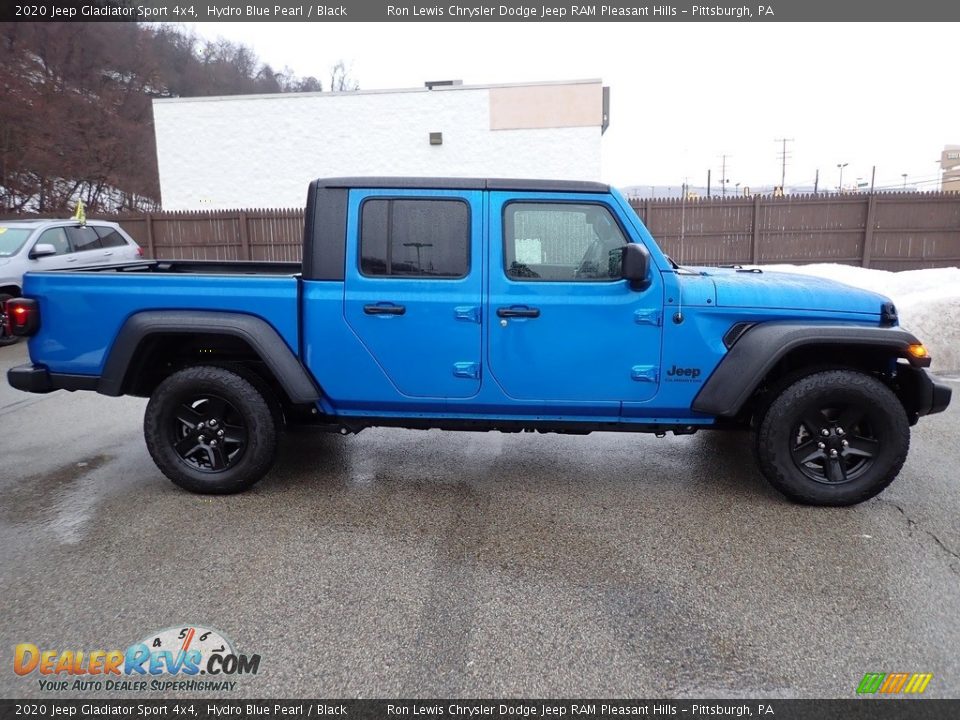 2020 Jeep Gladiator Sport 4x4 Hydro Blue Pearl / Black Photo #6