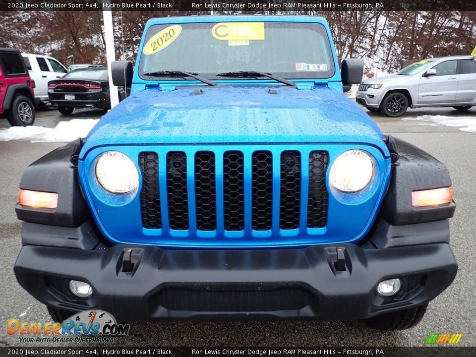 2020 Jeep Gladiator Sport 4x4 Hydro Blue Pearl / Black Photo #8