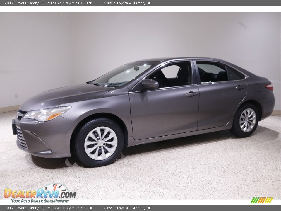 2017 Toyota Camry LE Predawn Gray Mica / Black Photo #3