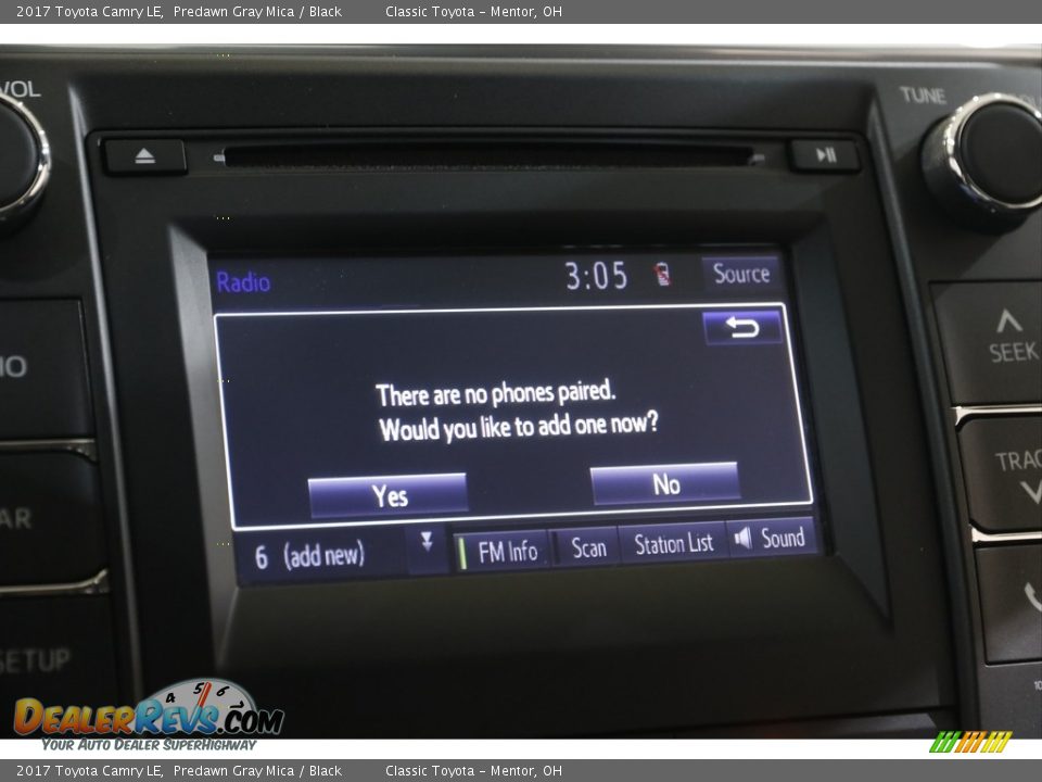 2017 Toyota Camry LE Predawn Gray Mica / Black Photo #10