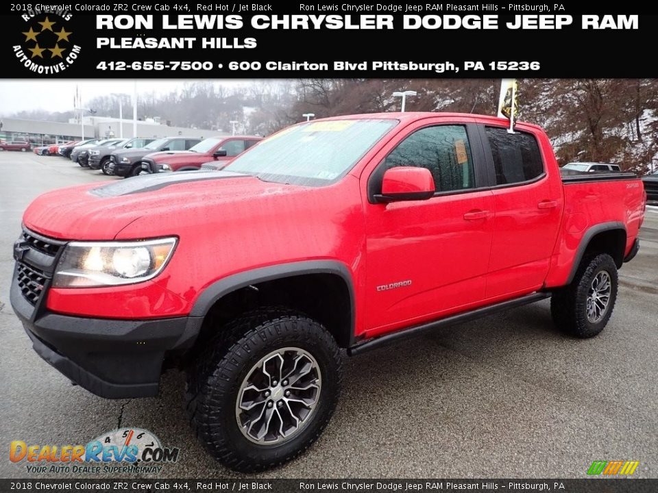 2018 Chevrolet Colorado ZR2 Crew Cab 4x4 Red Hot / Jet Black Photo #1