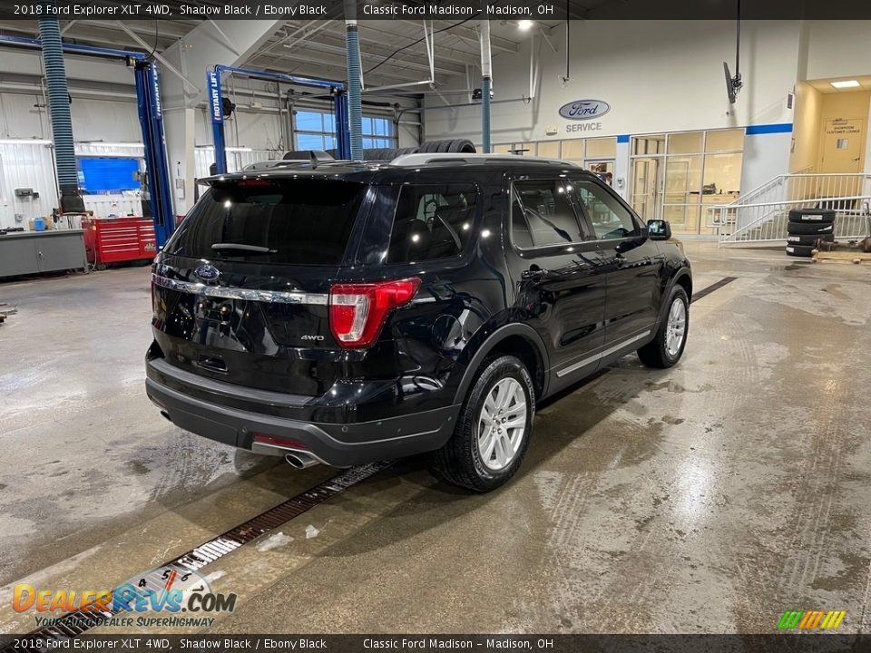 2018 Ford Explorer XLT 4WD Shadow Black / Ebony Black Photo #5