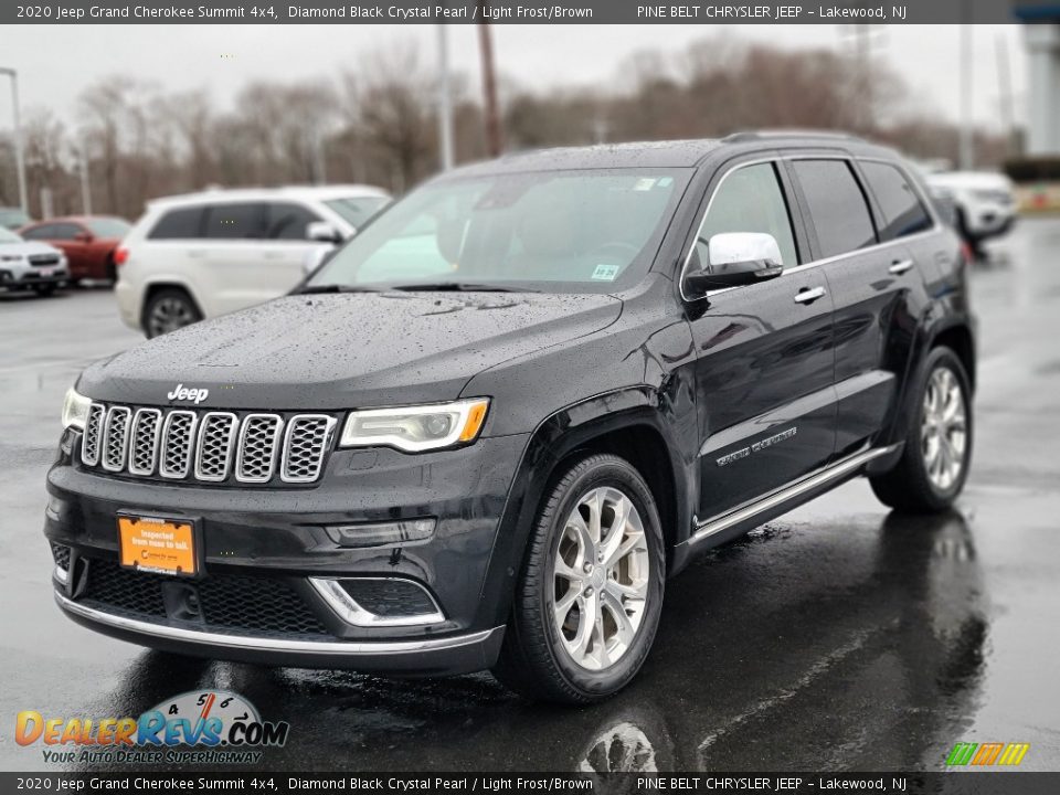 2020 Jeep Grand Cherokee Summit 4x4 Diamond Black Crystal Pearl / Light Frost/Brown Photo #1