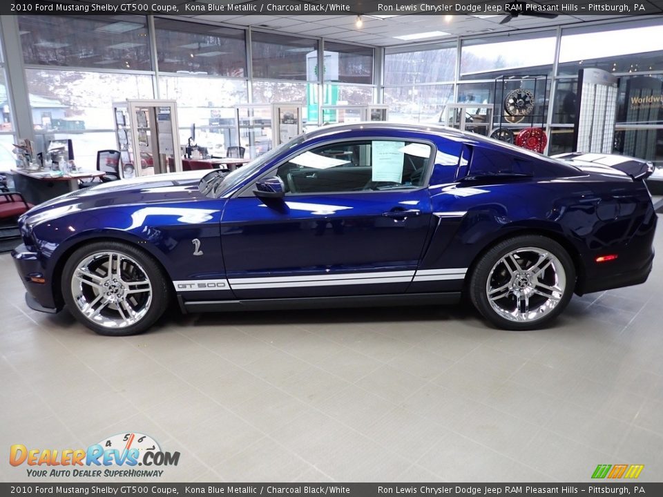 Kona Blue Metallic 2010 Ford Mustang Shelby GT500 Coupe Photo #2