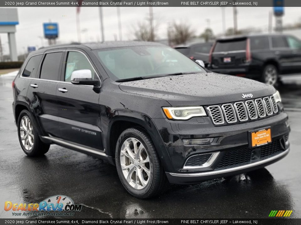 2020 Jeep Grand Cherokee Summit 4x4 Diamond Black Crystal Pearl / Light Frost/Brown Photo #16