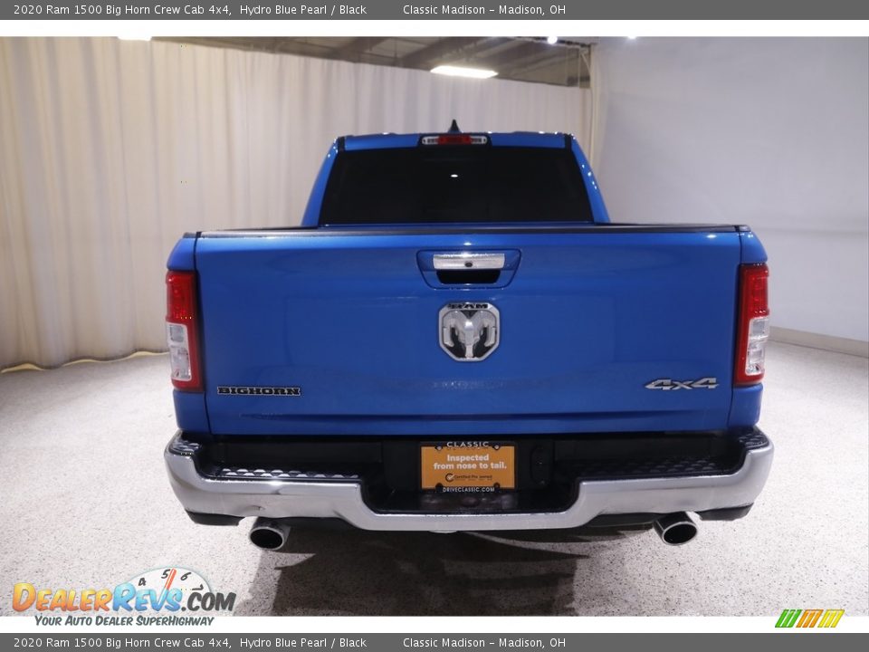 2020 Ram 1500 Big Horn Crew Cab 4x4 Hydro Blue Pearl / Black Photo #18