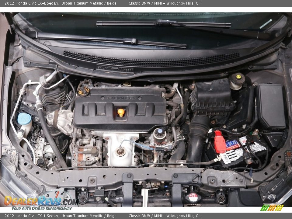 2012 Honda Civic EX-L Sedan Urban Titanium Metallic / Beige Photo #21