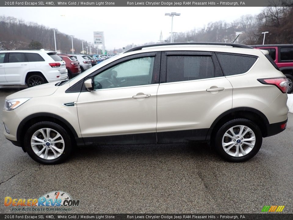 2018 Ford Escape SEL 4WD White Gold / Medium Light Stone Photo #2