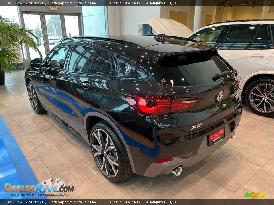 Black Sapphire Metallic 2022 BMW X2 xDrive28i Photo #2