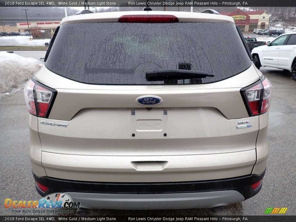 2018 Ford Escape SEL 4WD White Gold / Medium Light Stone Photo #4