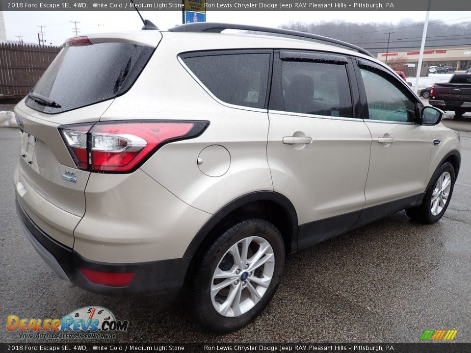 2018 Ford Escape SEL 4WD White Gold / Medium Light Stone Photo #6