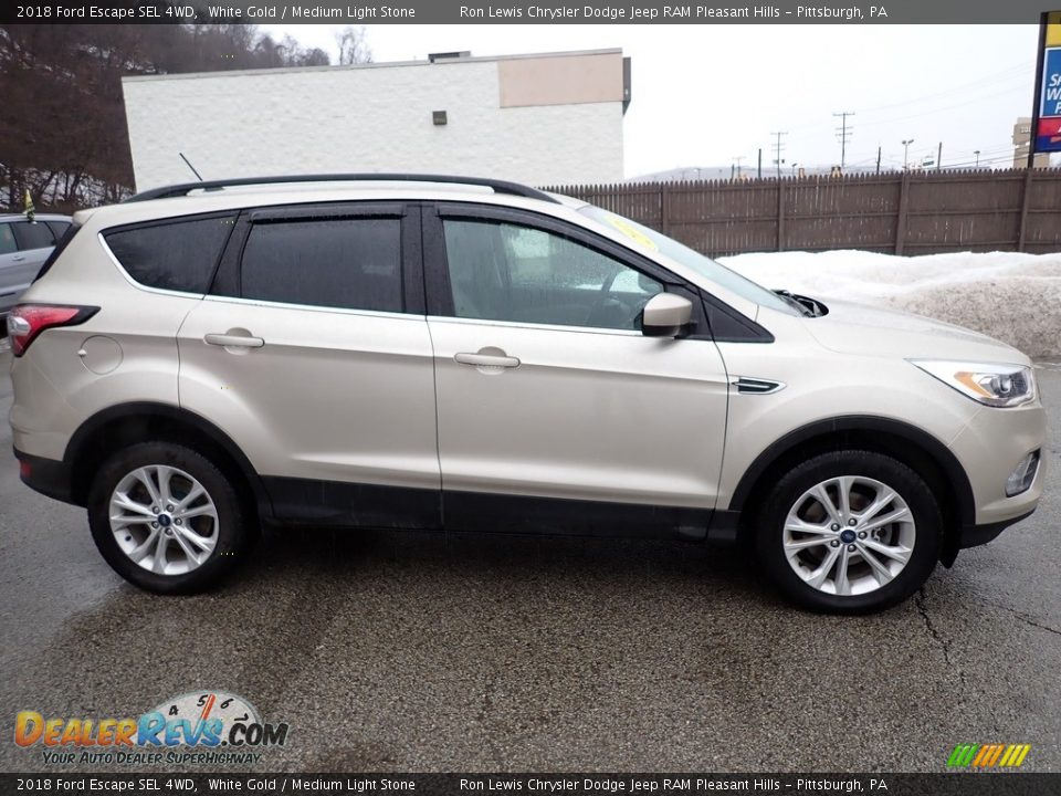 2018 Ford Escape SEL 4WD White Gold / Medium Light Stone Photo #7