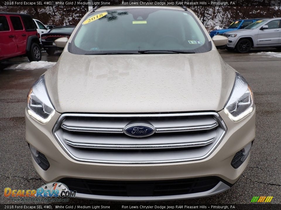 2018 Ford Escape SEL 4WD White Gold / Medium Light Stone Photo #9