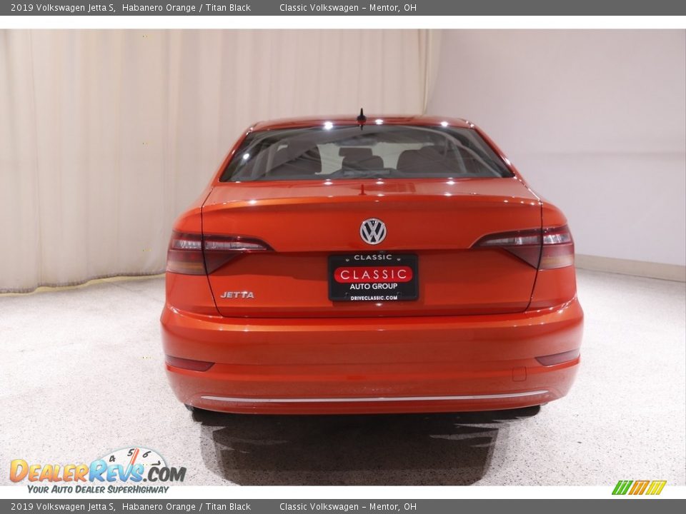 2019 Volkswagen Jetta S Habanero Orange / Titan Black Photo #17