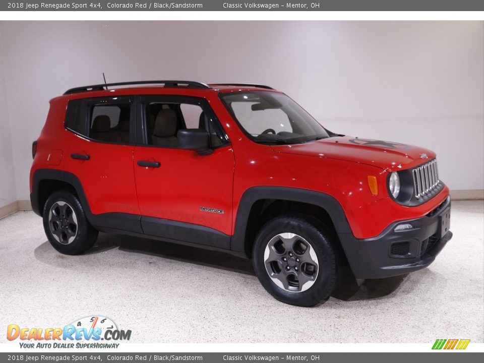 2018 Jeep Renegade Sport 4x4 Colorado Red / Black/Sandstorm Photo #1