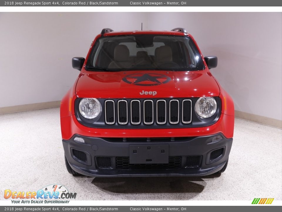 2018 Jeep Renegade Sport 4x4 Colorado Red / Black/Sandstorm Photo #2