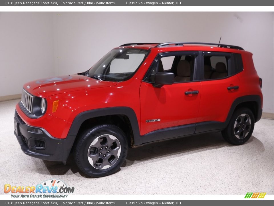 2018 Jeep Renegade Sport 4x4 Colorado Red / Black/Sandstorm Photo #3