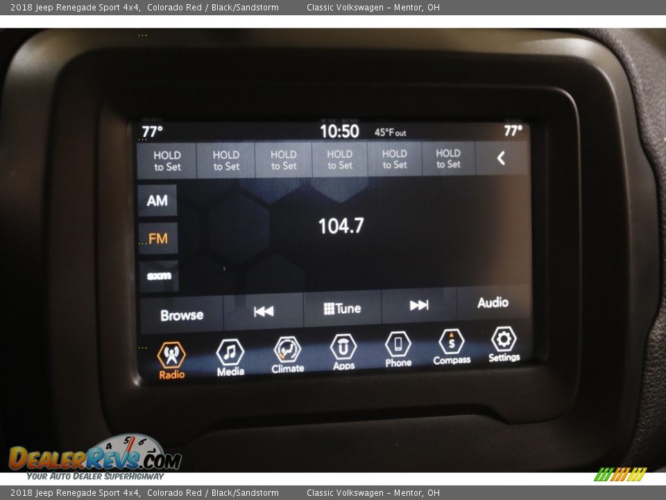 2018 Jeep Renegade Sport 4x4 Colorado Red / Black/Sandstorm Photo #10