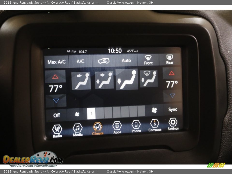 2018 Jeep Renegade Sport 4x4 Colorado Red / Black/Sandstorm Photo #11