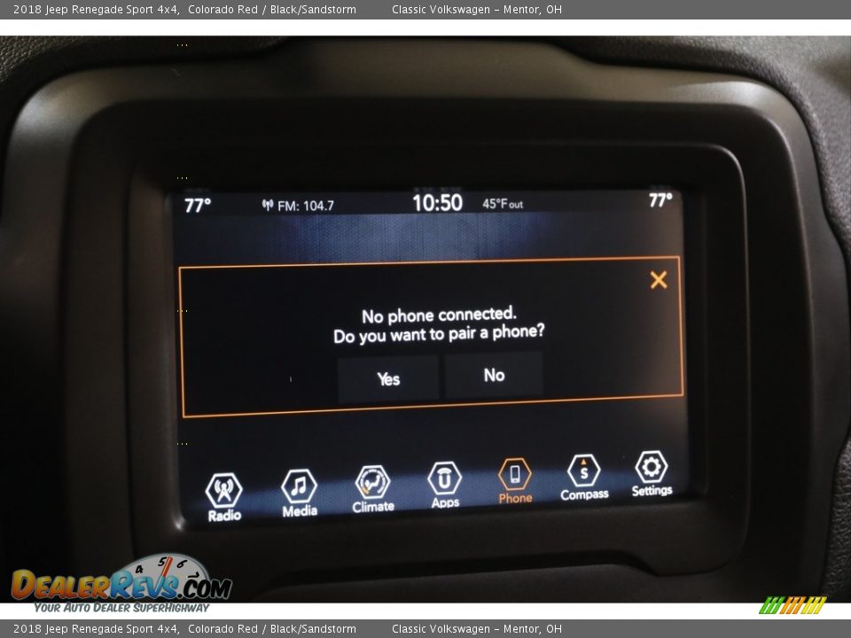 2018 Jeep Renegade Sport 4x4 Colorado Red / Black/Sandstorm Photo #12