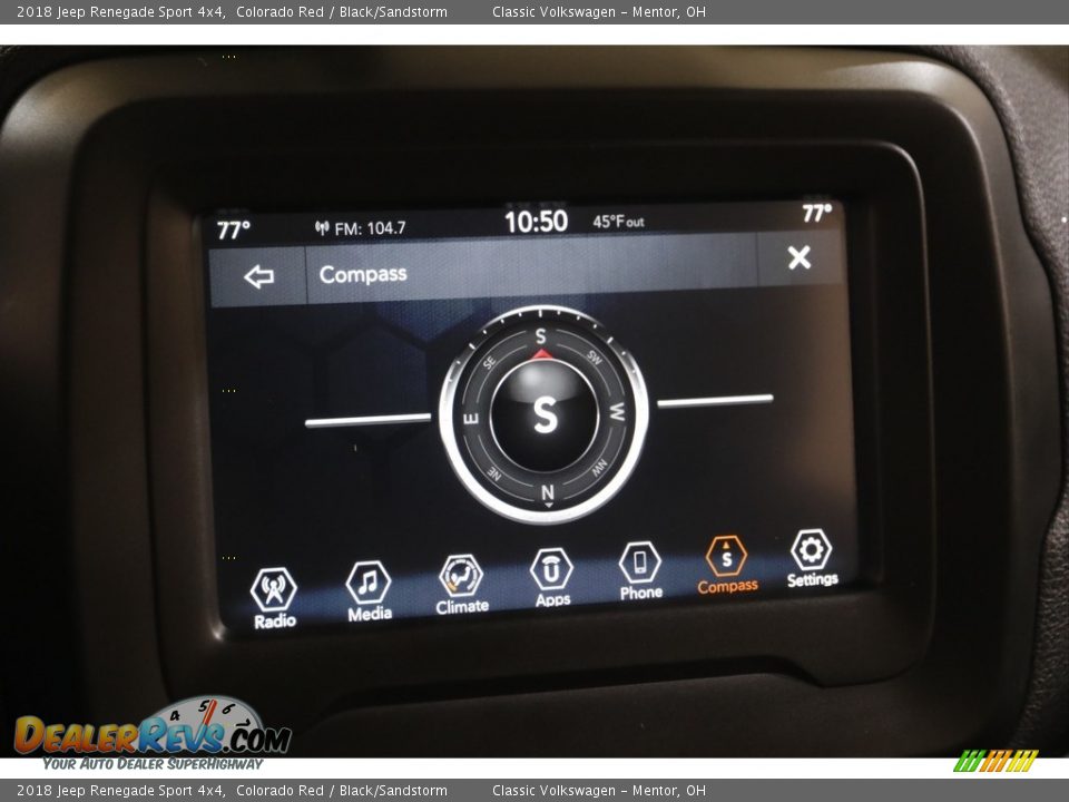 2018 Jeep Renegade Sport 4x4 Colorado Red / Black/Sandstorm Photo #13