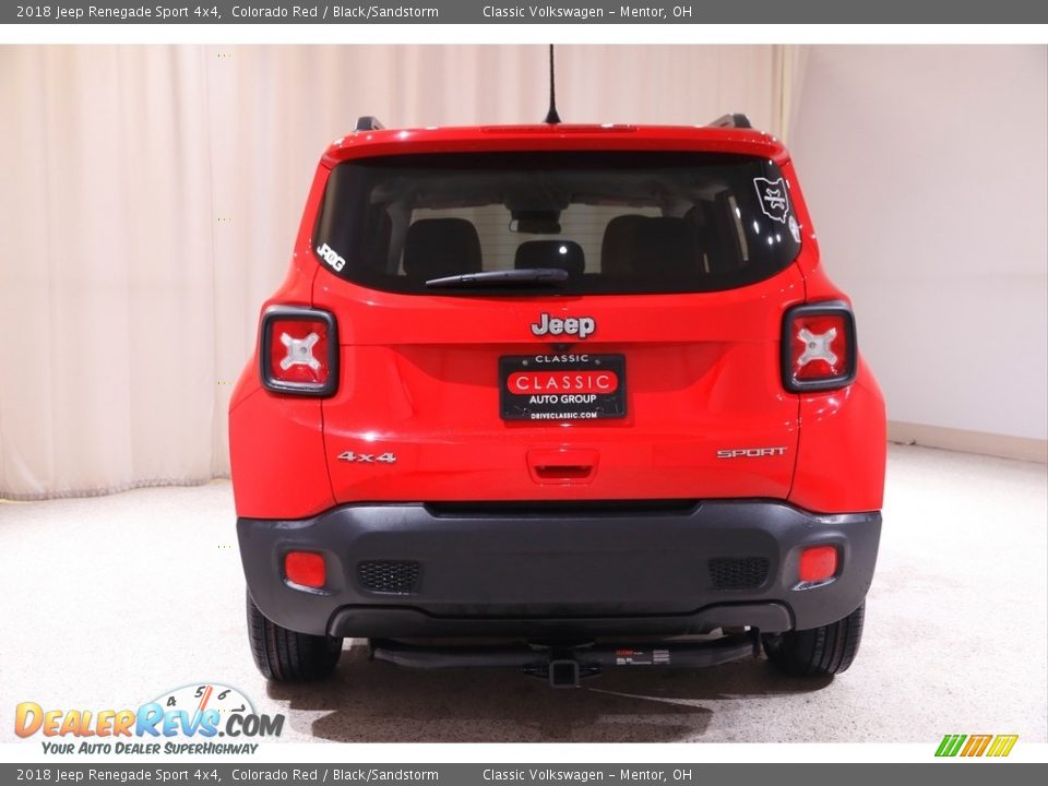 2018 Jeep Renegade Sport 4x4 Colorado Red / Black/Sandstorm Photo #19
