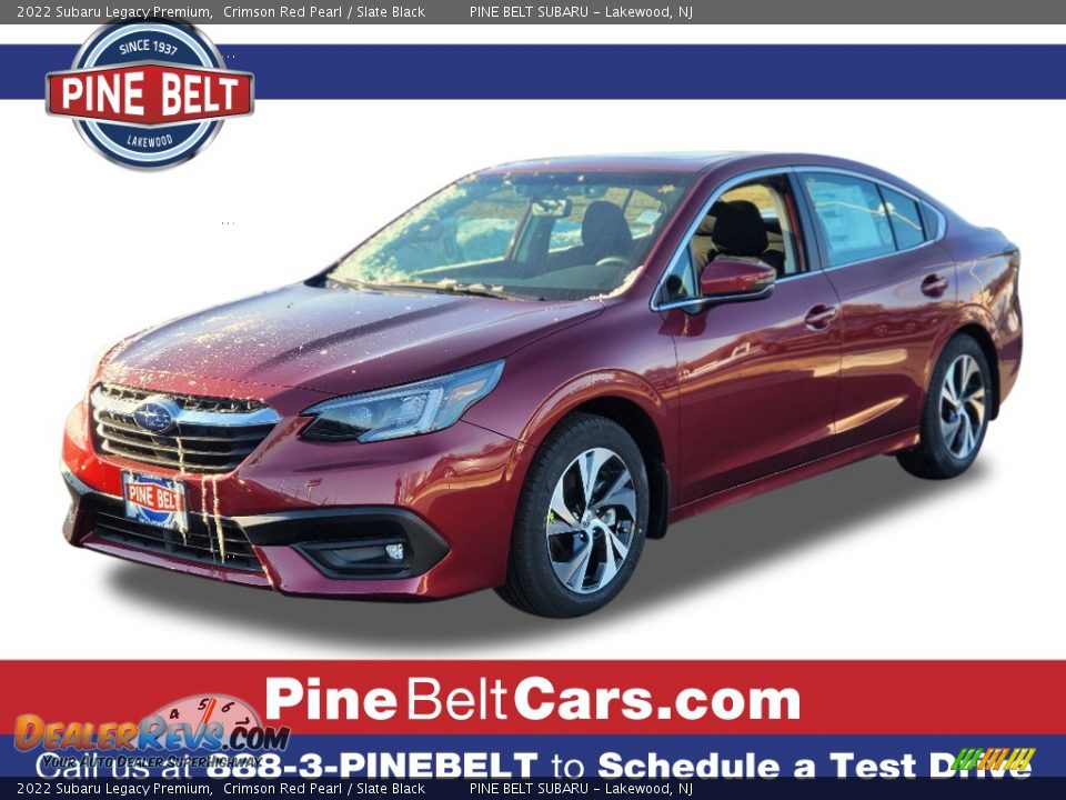 2022 Subaru Legacy Premium Crimson Red Pearl / Slate Black Photo #1