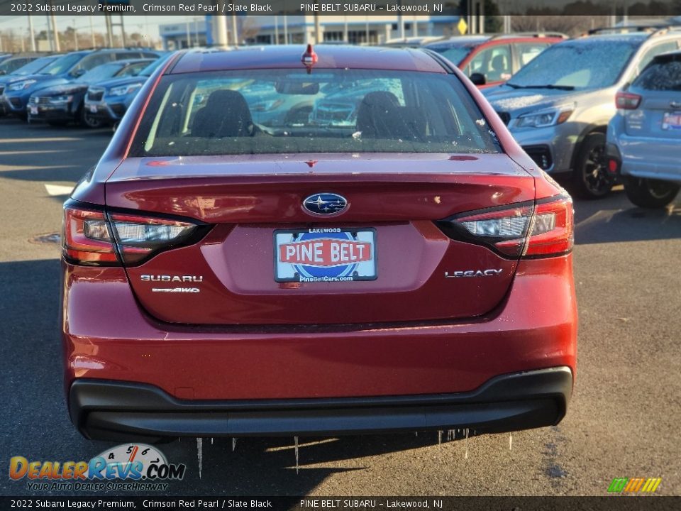 2022 Subaru Legacy Premium Crimson Red Pearl / Slate Black Photo #5
