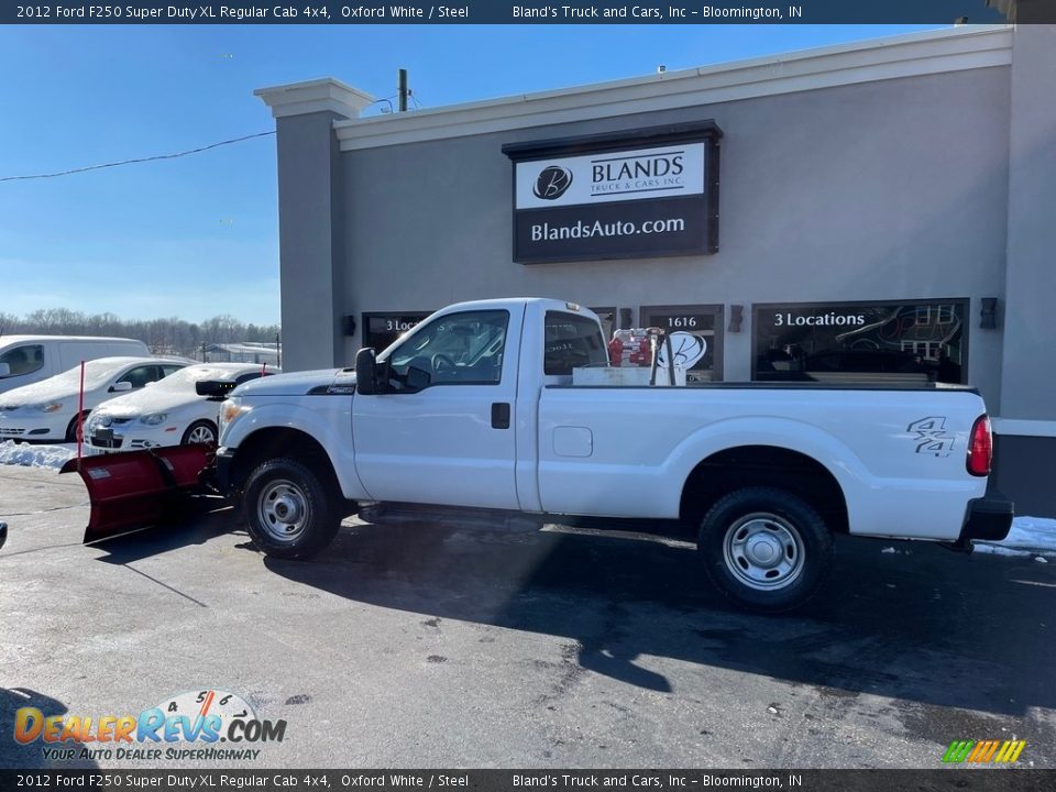 2012 Ford F250 Super Duty XL Regular Cab 4x4 Oxford White / Steel Photo #1