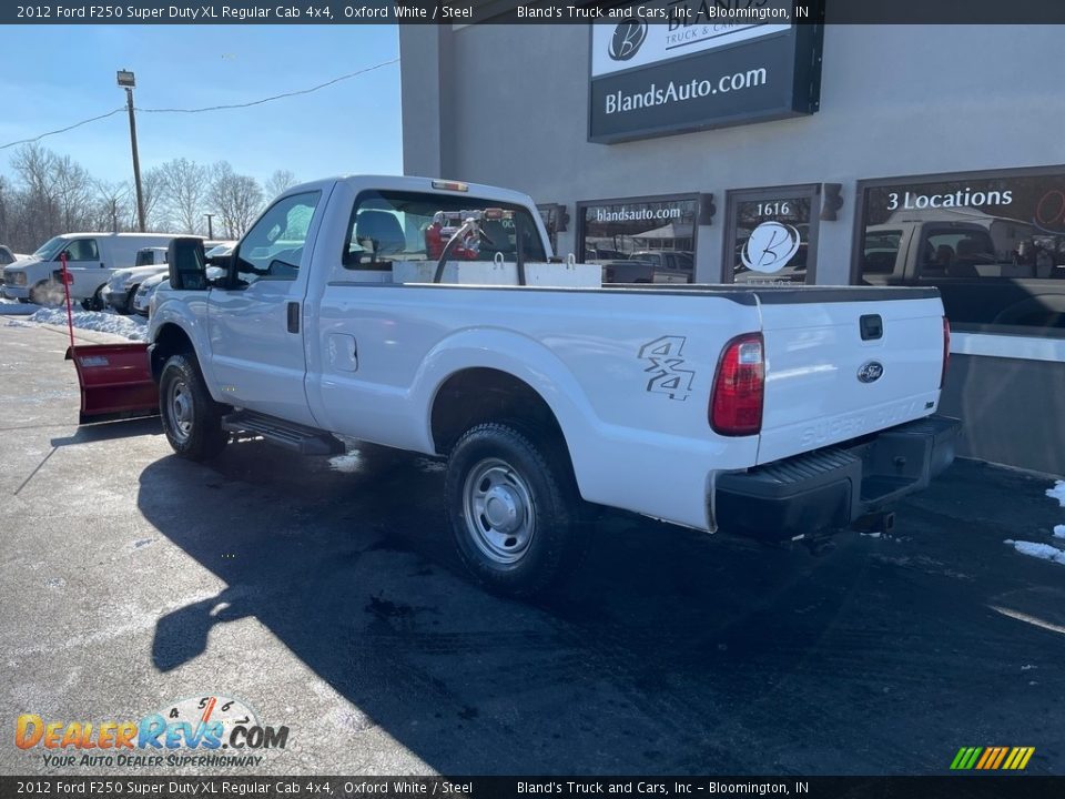 2012 Ford F250 Super Duty XL Regular Cab 4x4 Oxford White / Steel Photo #2